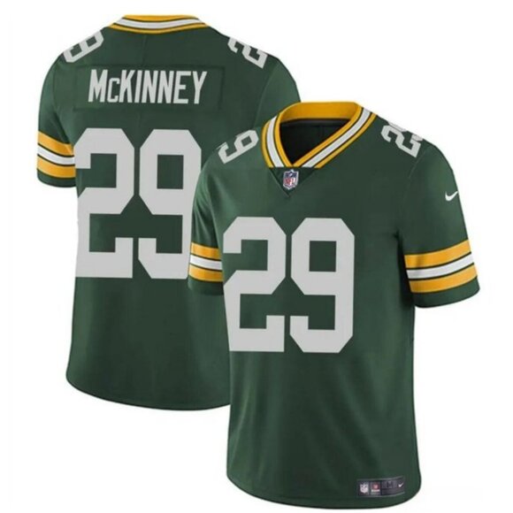 Mens Youths Kids Womens 29 Xavier McKinney Green Vapor Stitched Jersey